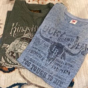 Lot of two Lucky Brand T-shirt’s